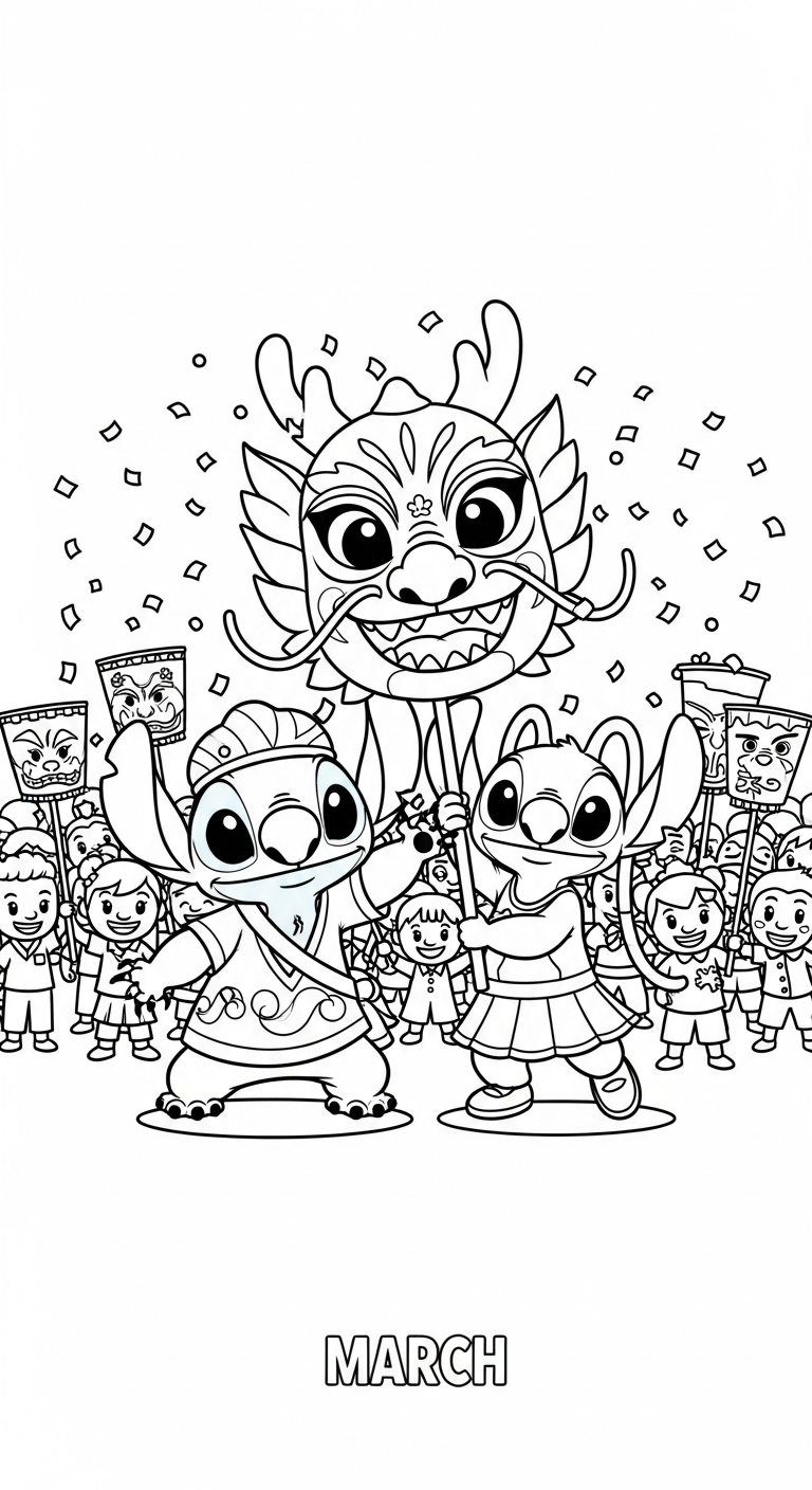 coloriage Stitch et Angel updated a dessiner en ligne