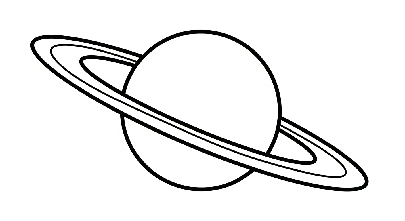 coloriage Système Solaire à imprimer kawaii