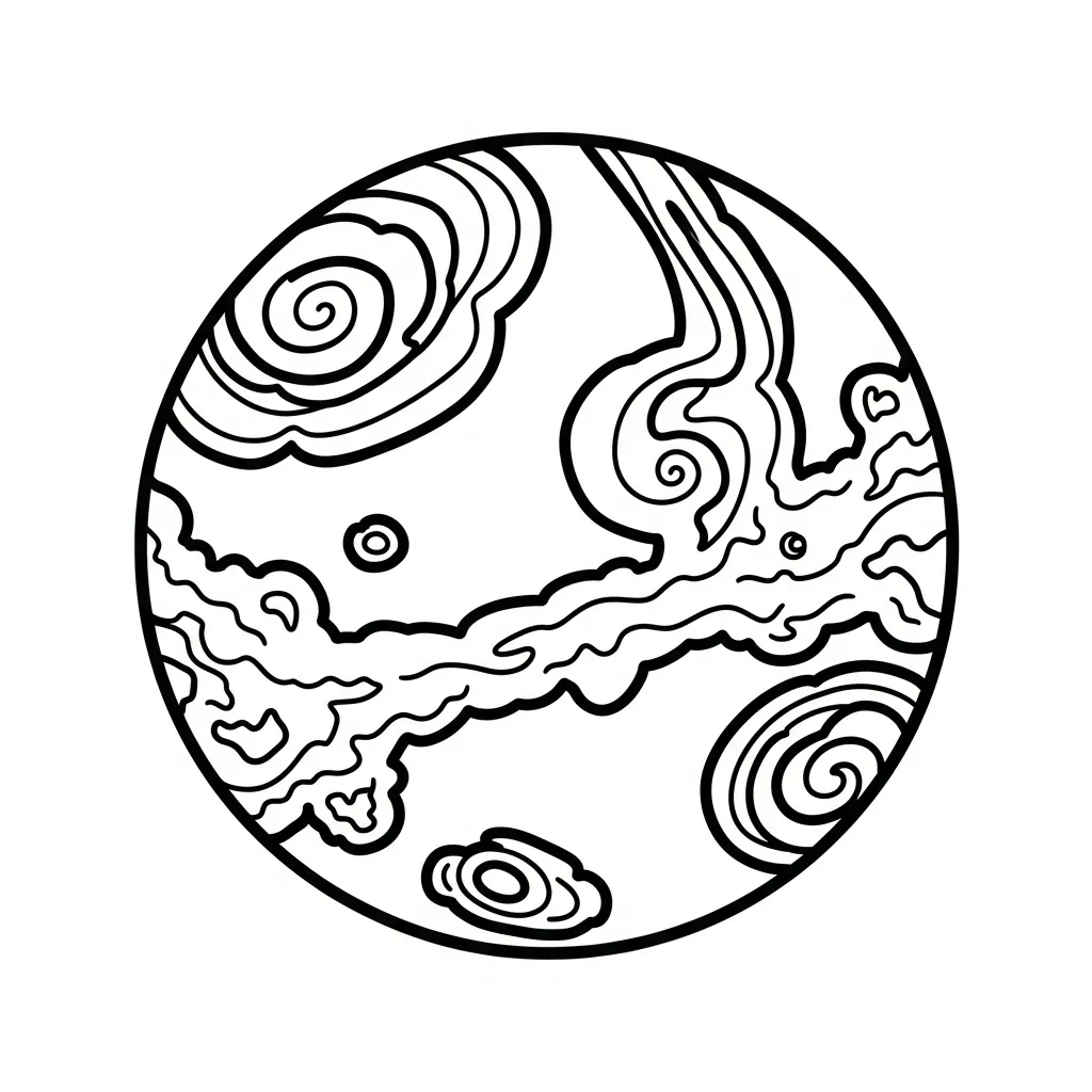 coloriage Système Solaire pour enfant a imprimer gratuit