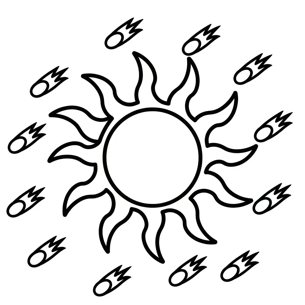 coloriage Système Solaire a telecharger