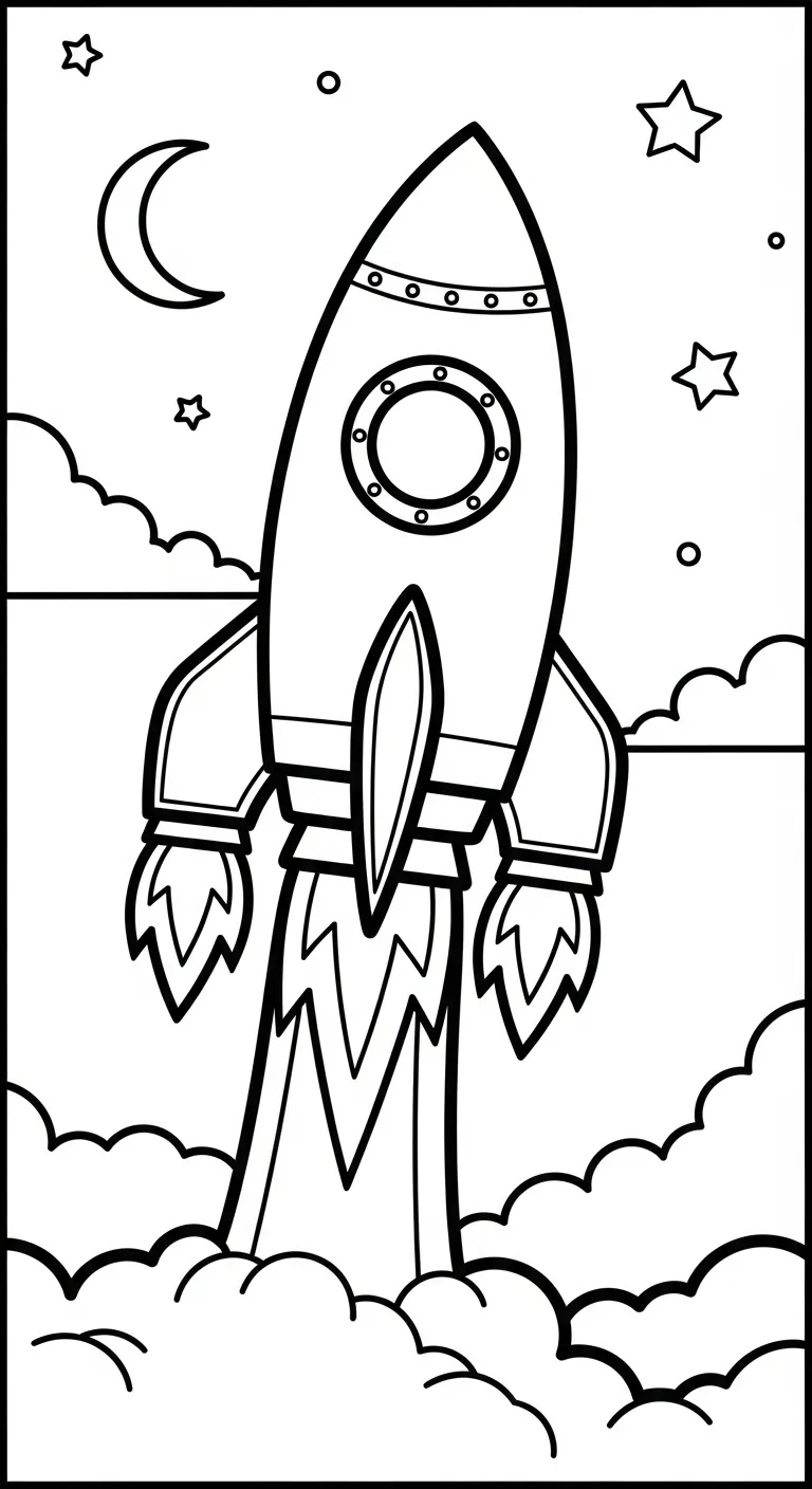 coloriage Système Solaire pour bebe a imprimer 1