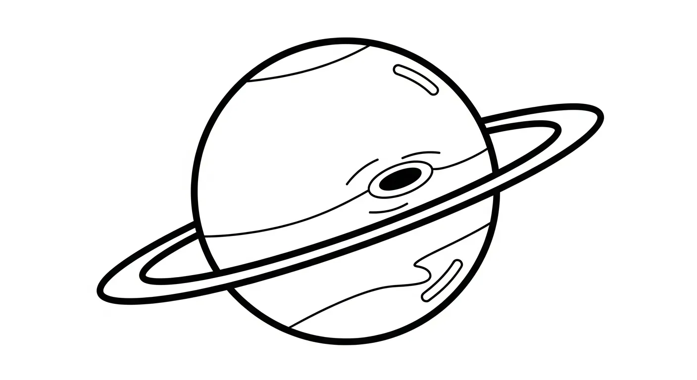 coloriage Système Solaire pour enfant à imprimer 1