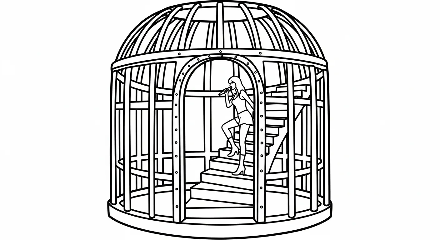 coloriage Taylor Swift à imprimer pour enfant de 9 ans