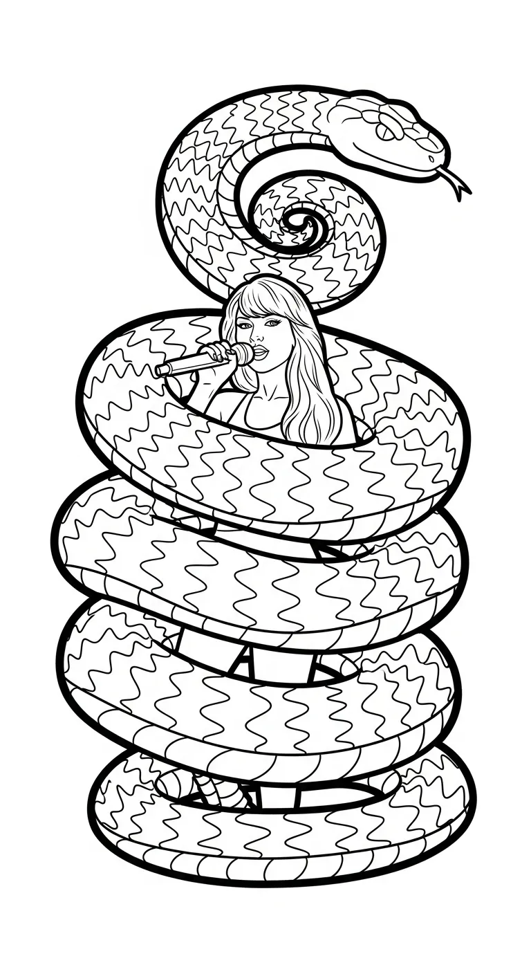 coloriage Taylor Swift pour enfant de à imprimer