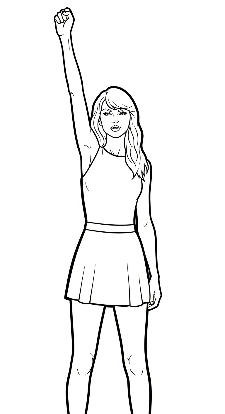 imprimer coloriage Taylor Swift pour enfant 1