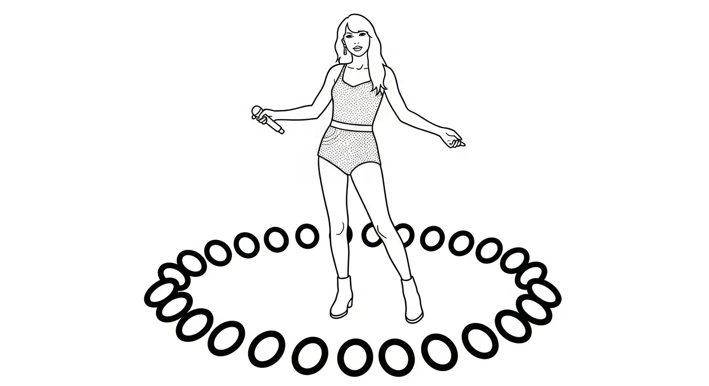 coloriage Taylor Swift à imprimer gratuitement