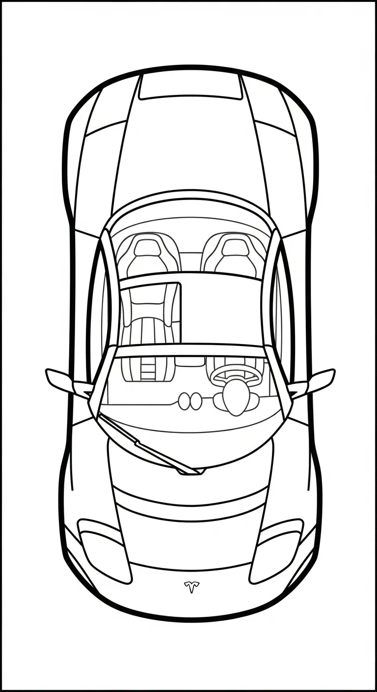 coloriage Tesla et apprentissage