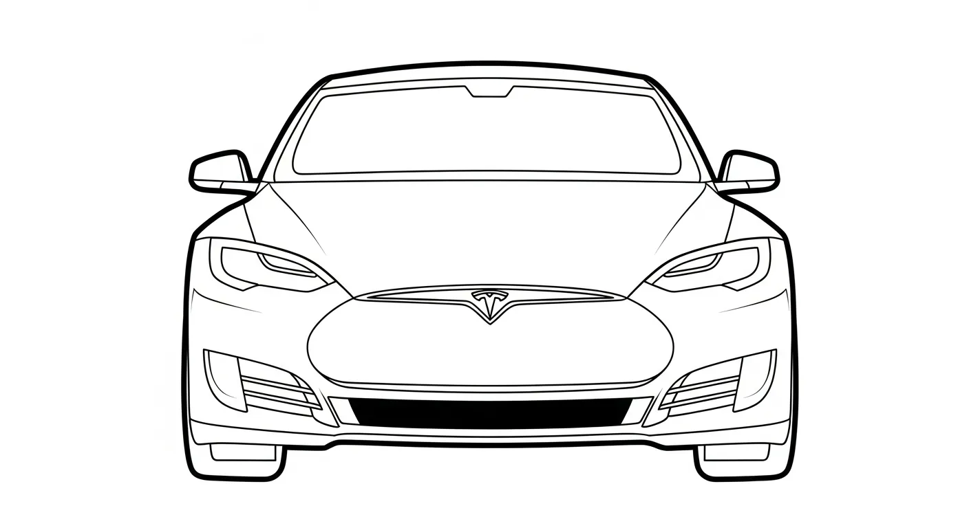 coloriage Tesla à imprimer gratuit