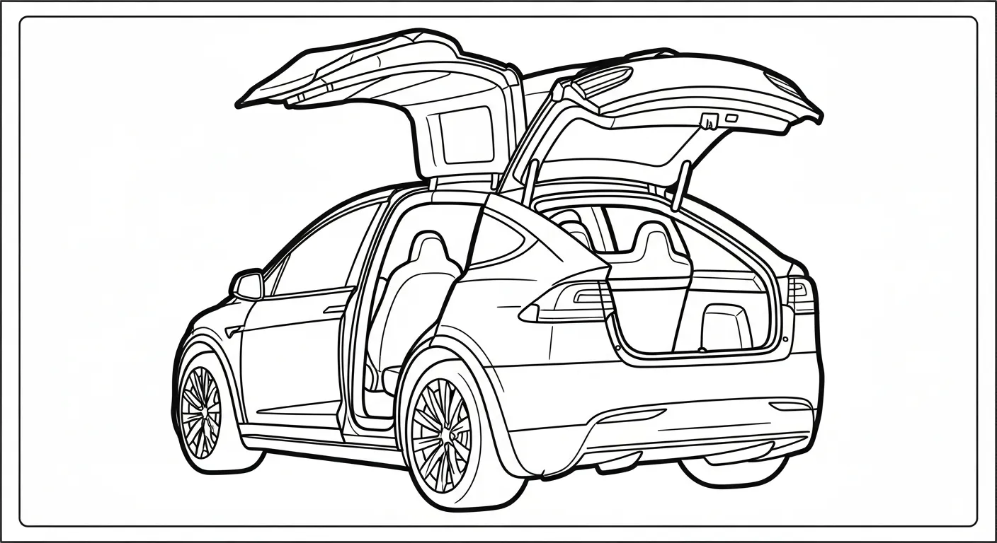 coloriage Tesla pour enfant
