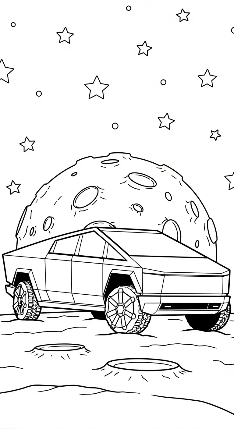 coloriage Tesla à imprimer pour enfant de 12 ans 1