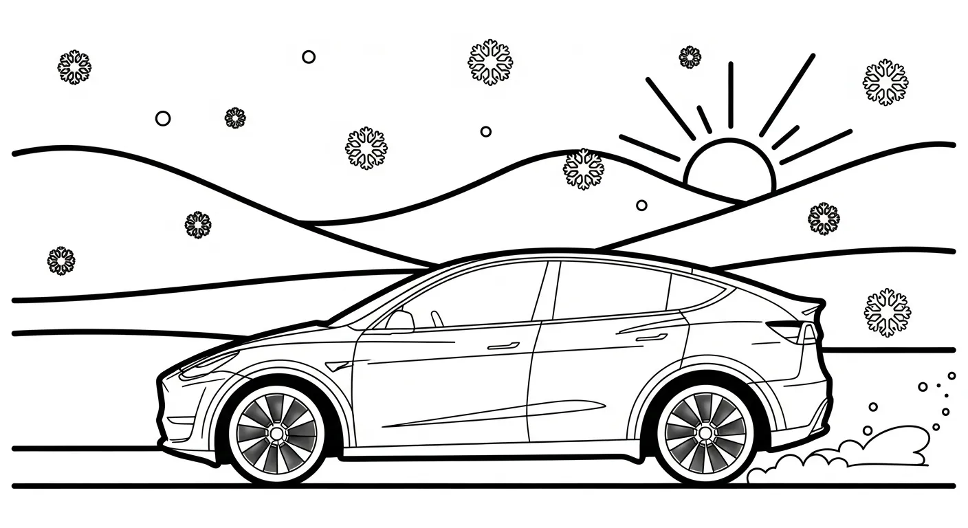 coloriage Tesla et dessin a imprimer