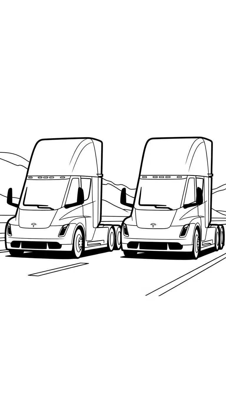 coloriage Tesla à imprimer pour enfants 1