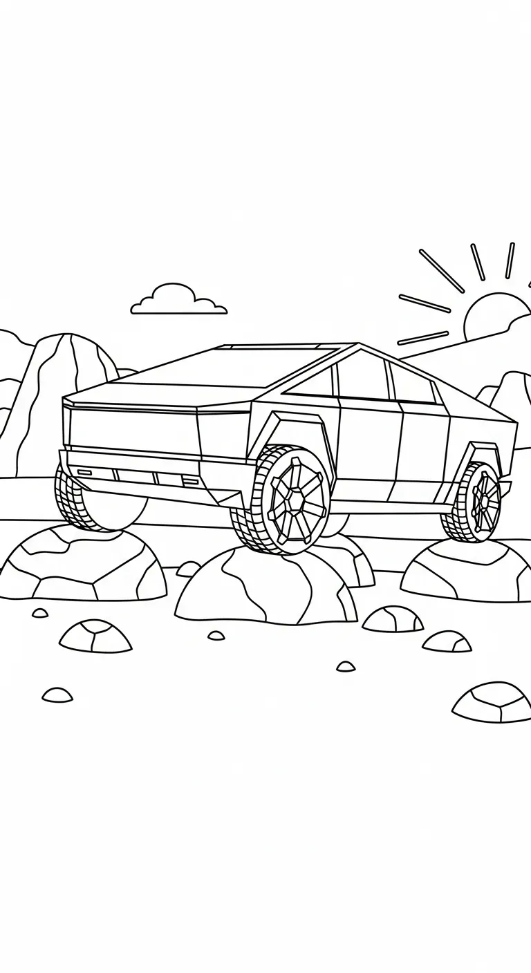 coloriage Tesla a telecharger 1