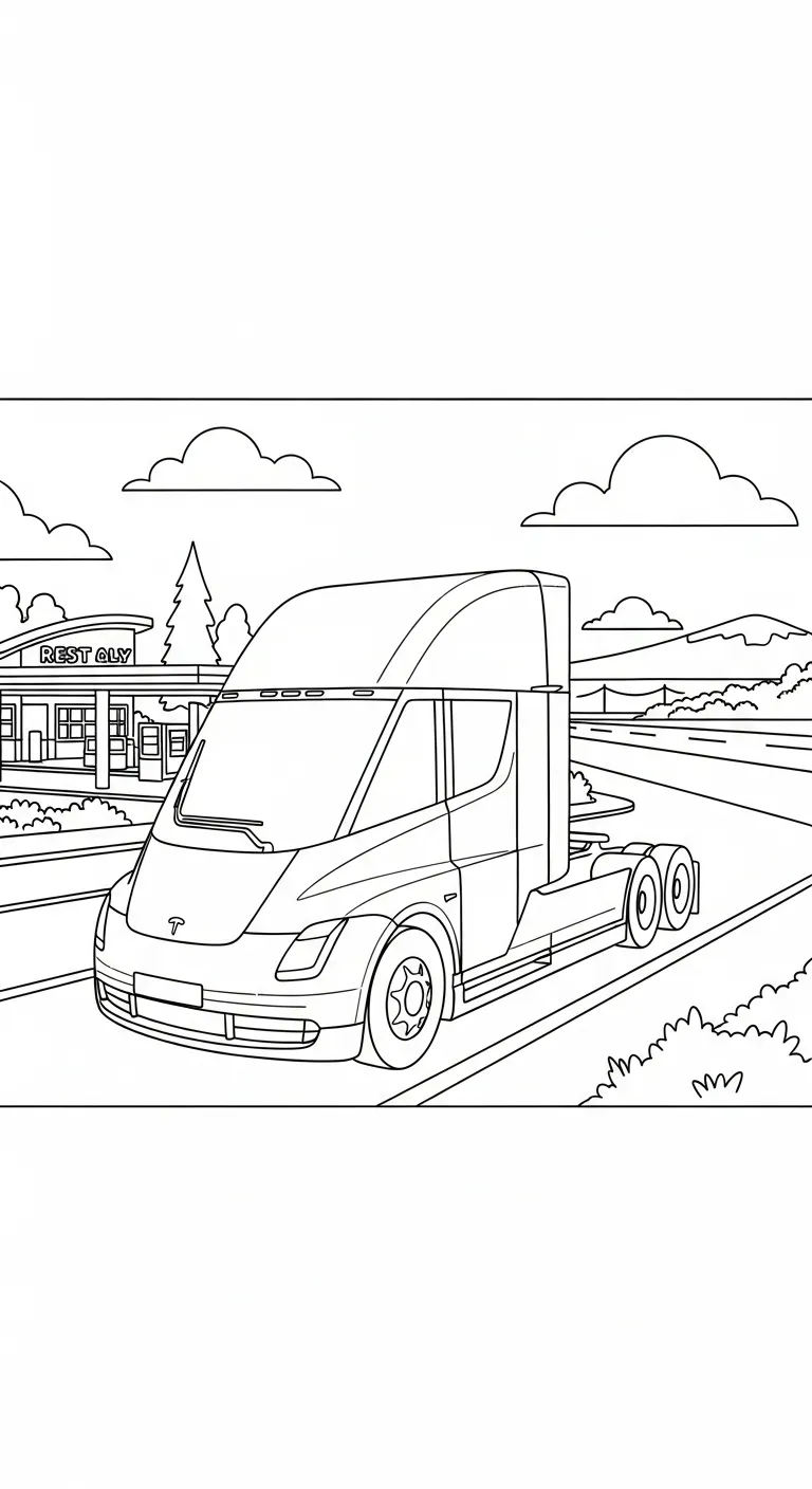 a imprimer coloriage Tesla gratuit