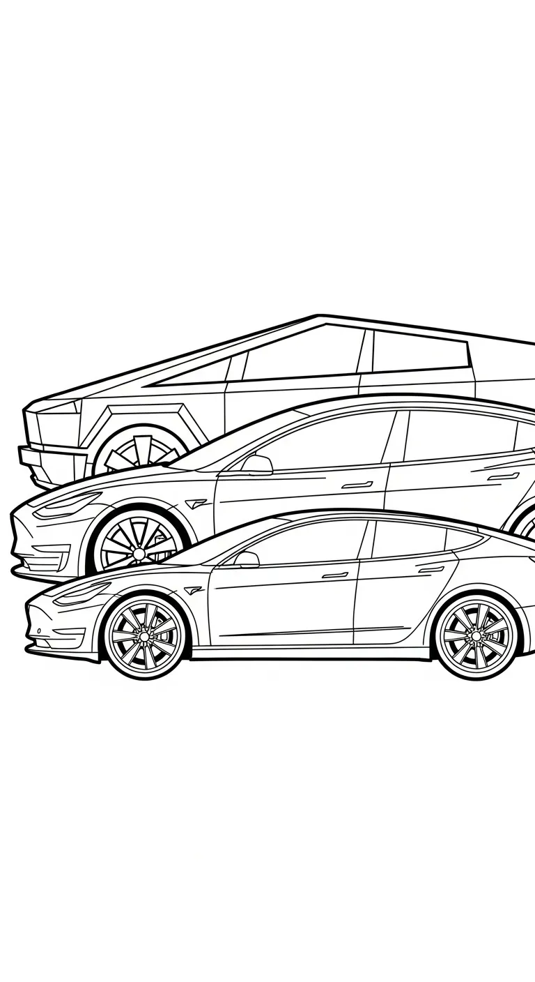 coloriage Tesla et découpage à imprimer