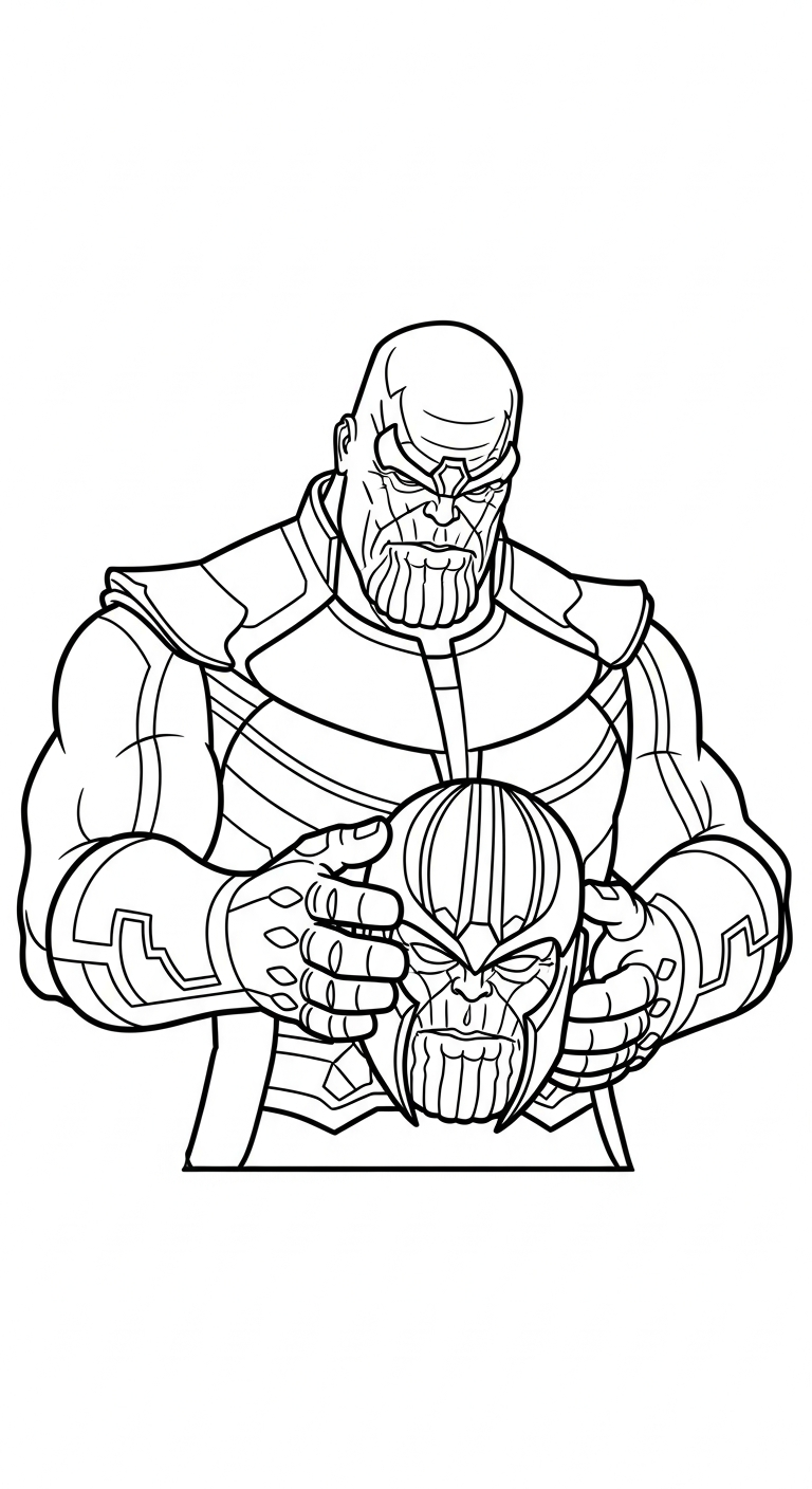 coloriage Thanos gratuit