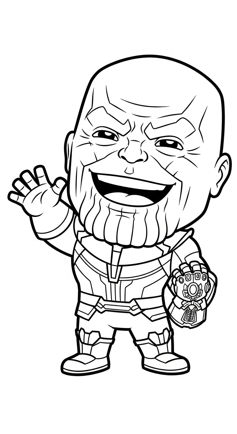 coloriage Thanos pour enfant