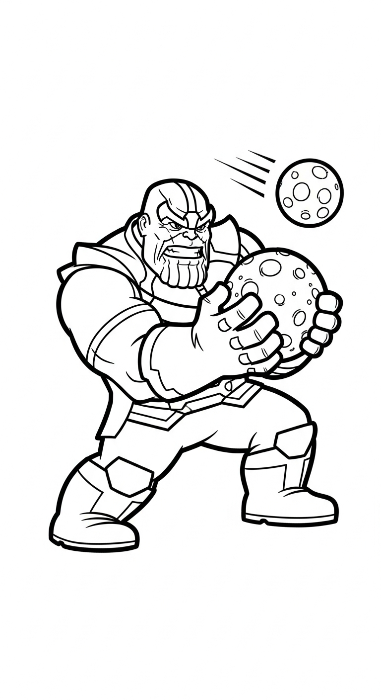 coloriage Thanos pour enfant 1