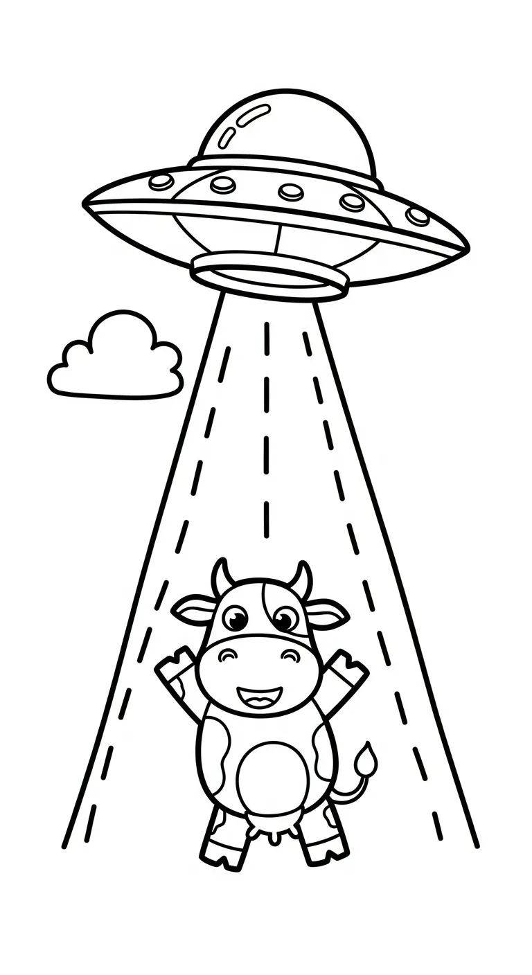 coloriage UFO a colorier en ligne gratuitement