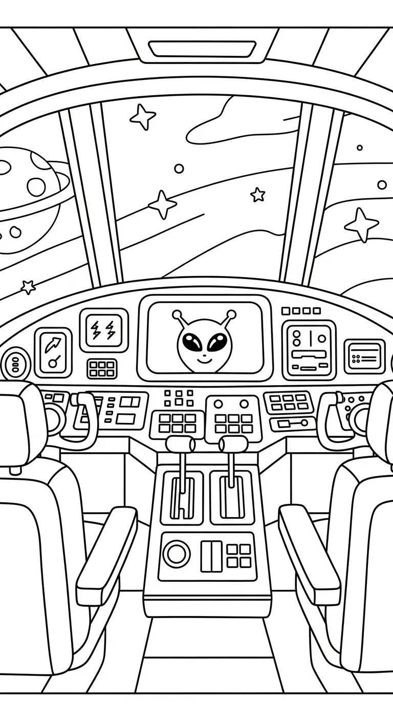 coloriage UFO et dessins