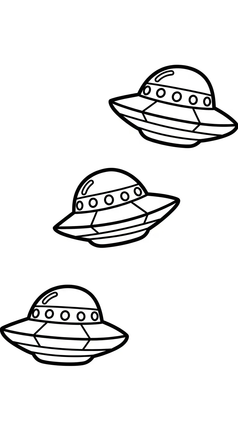 coloriage UFO a colorier en ligne gratuitement 2