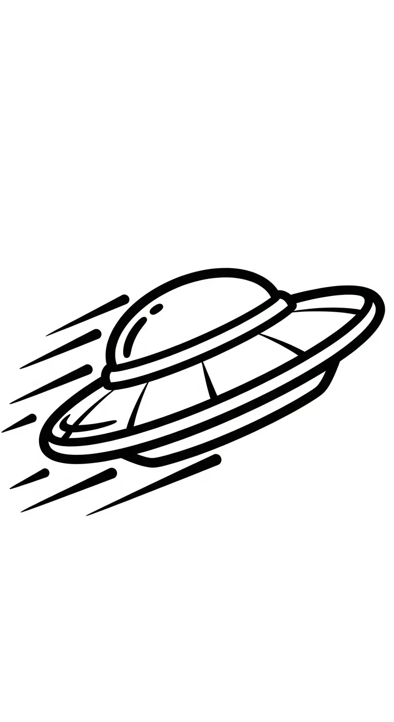 coloriage UFO a imprimer pour enfant de 4 ans