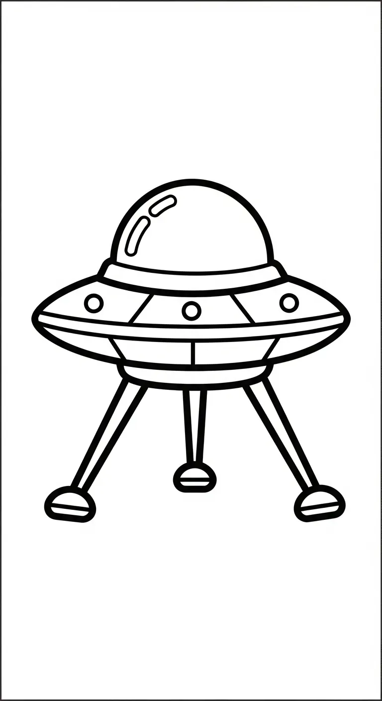 coloriage UFO a imprimer gratuitement