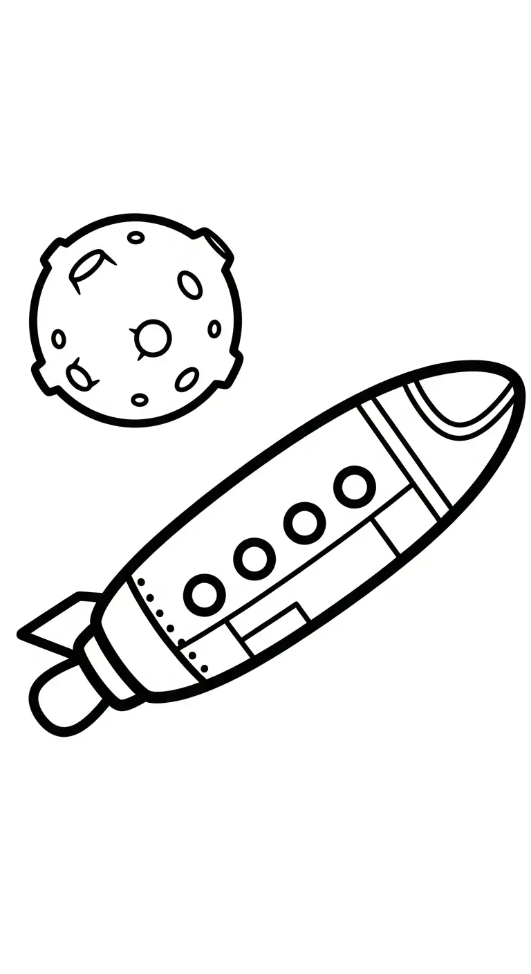 coloriage UFO d'enfant a imprimer