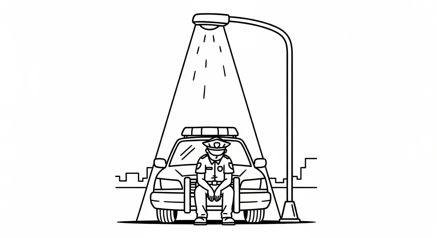 coloriage Voiture de Police pour enfant gratuit