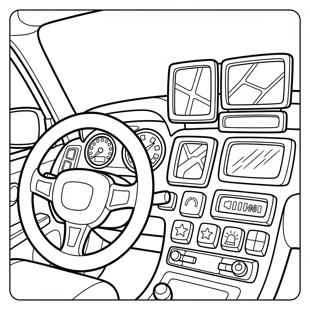 télécharger coloriage Voiture de Police gratuit