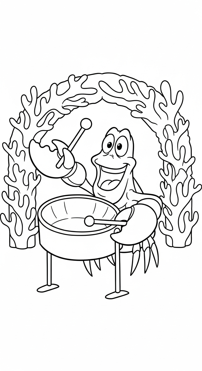 coloriage Ariel updated à imprimer pour enfant de 4 ans