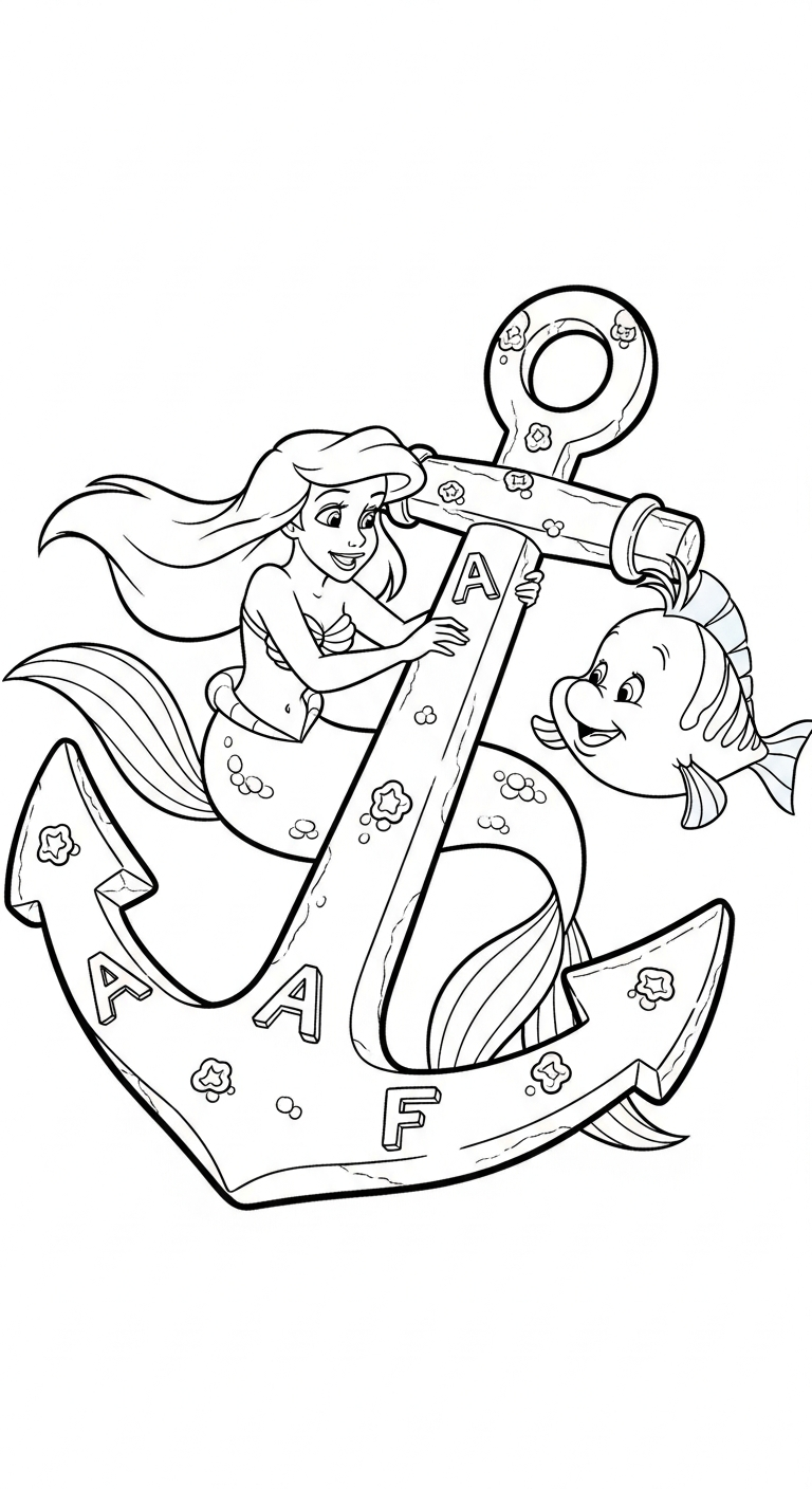 coloriage Ariel updated pour bebe a imprimer