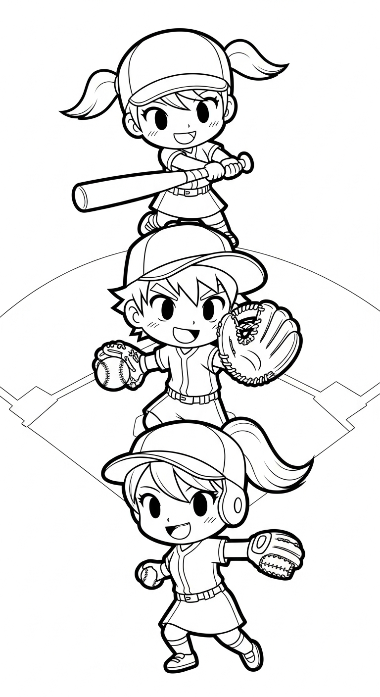 coloriage Balle molle updated à imprimer gratuit