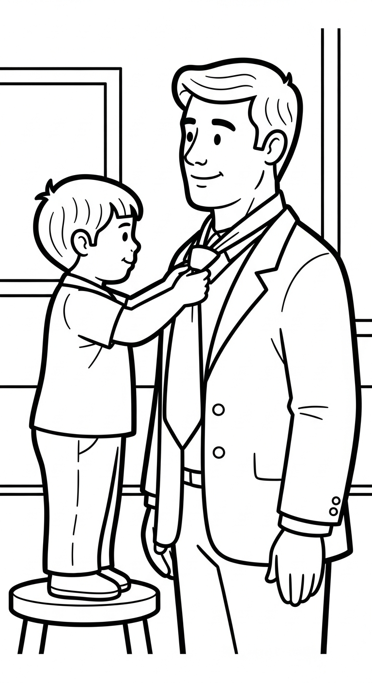 coloriage Bonne Fête Papa updated et decoupage a imprimer gratuit