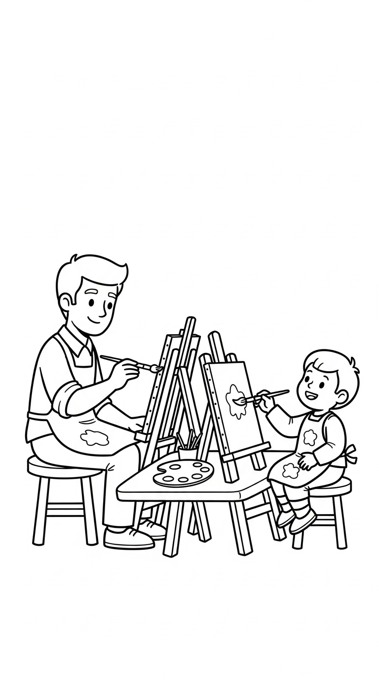 coloriage Bonne Fête Papa updated à imprimer pdf