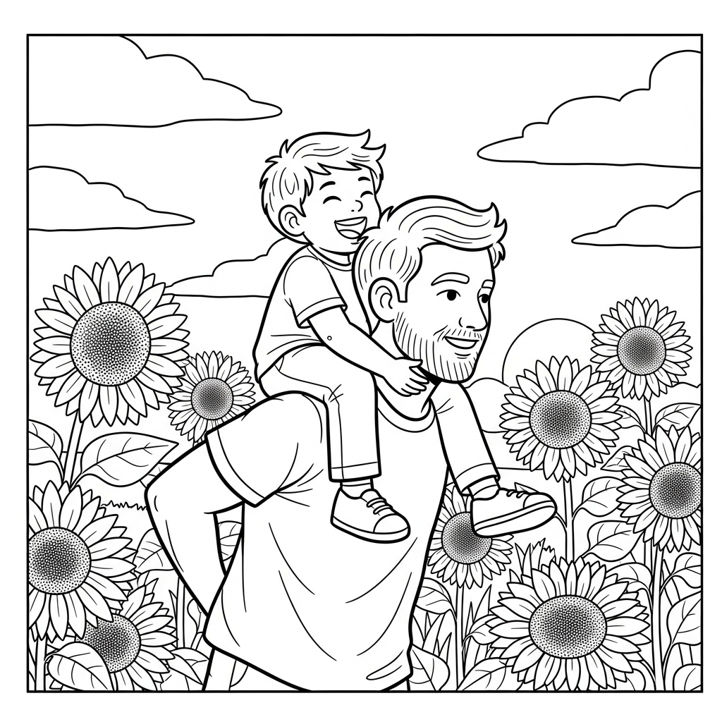 imprimer coloriage Bonne Fête Papa updated gratuit