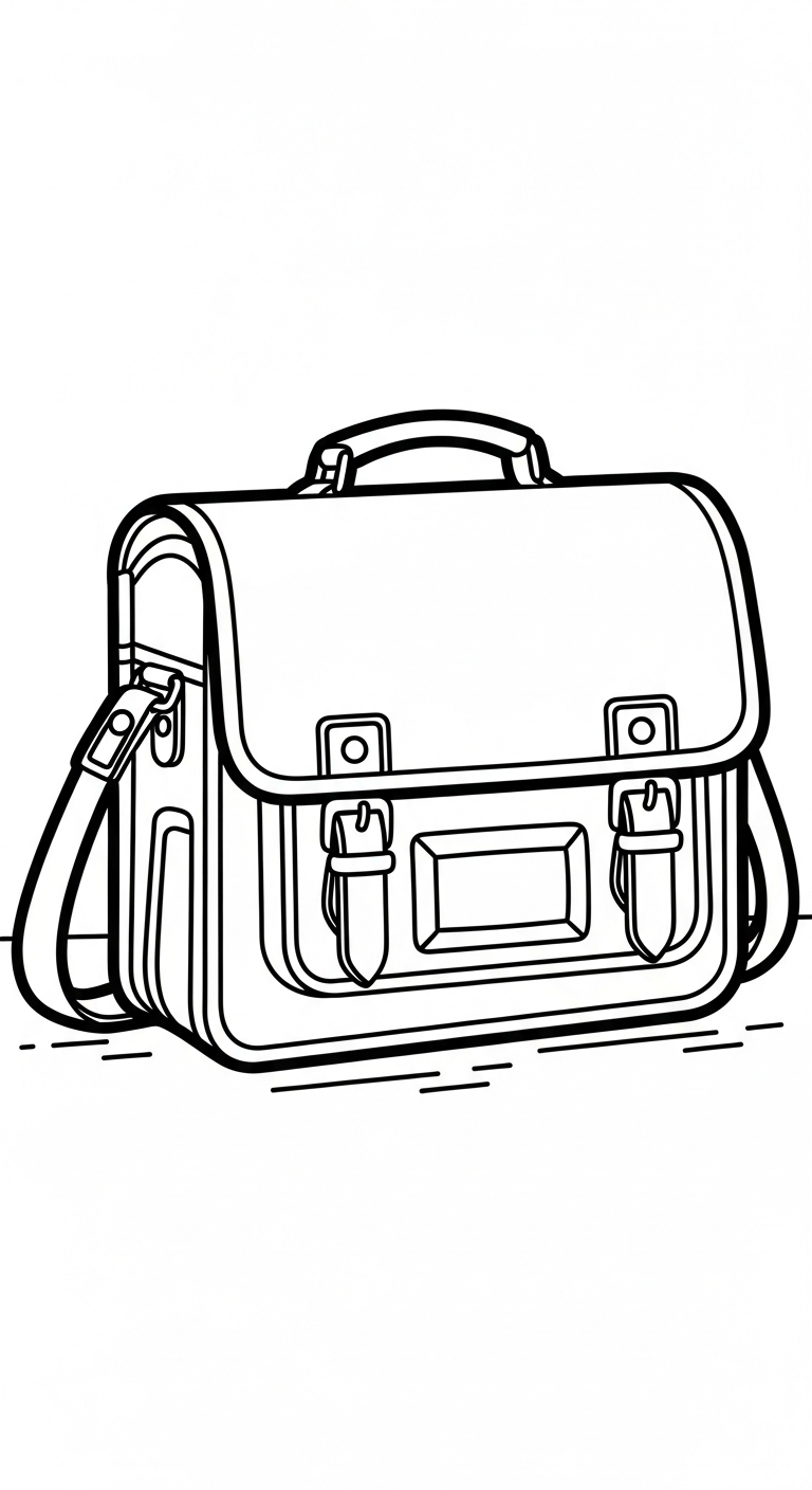 coloriage Cartable updated pour enfant 1