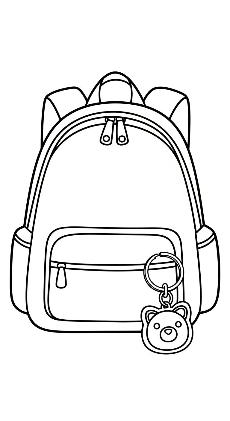 coloriage Cartable updated à imprimer pdf