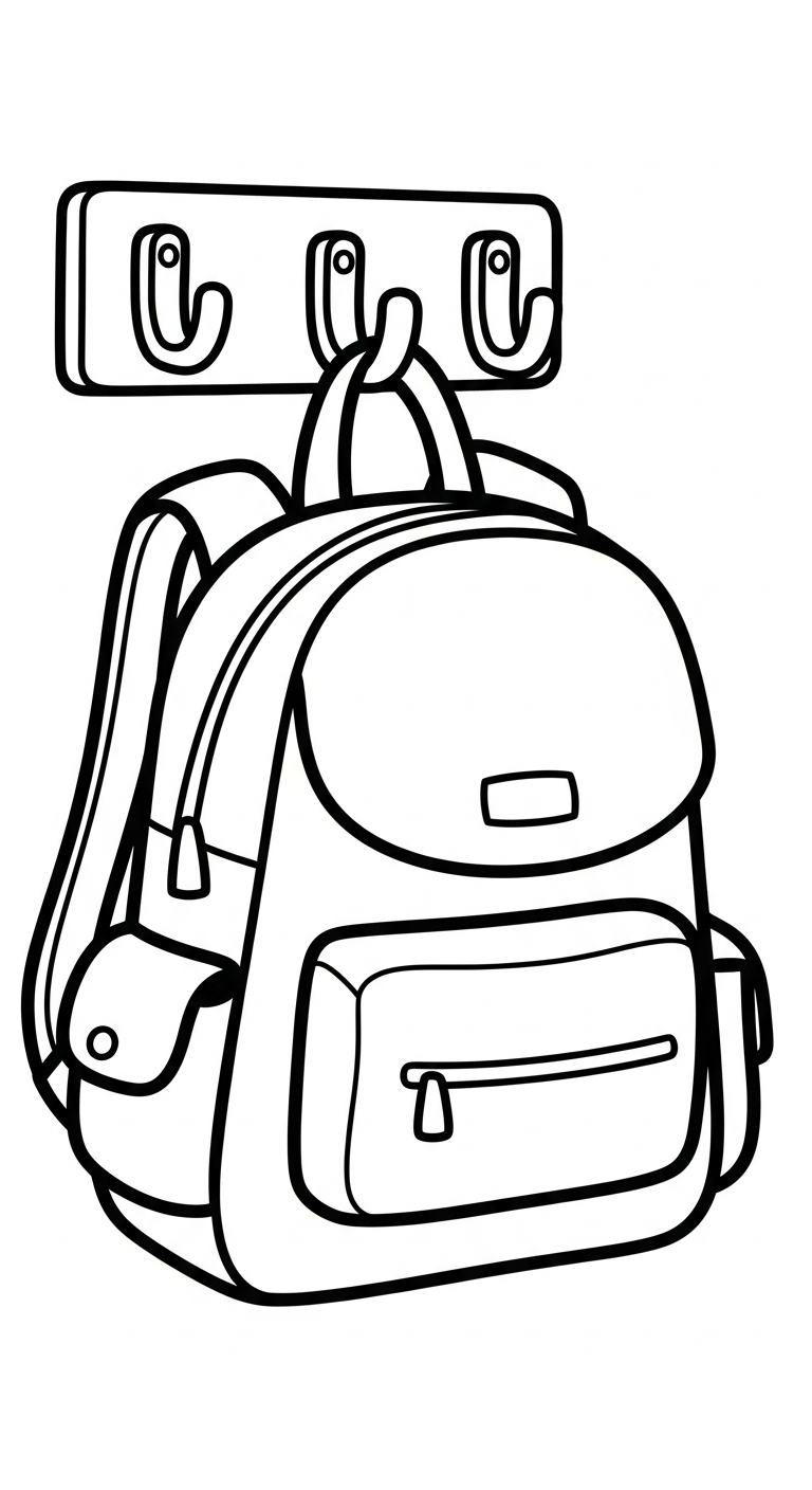 coloriage Cartable updated à imprimer pour enfant de 12 ans 1