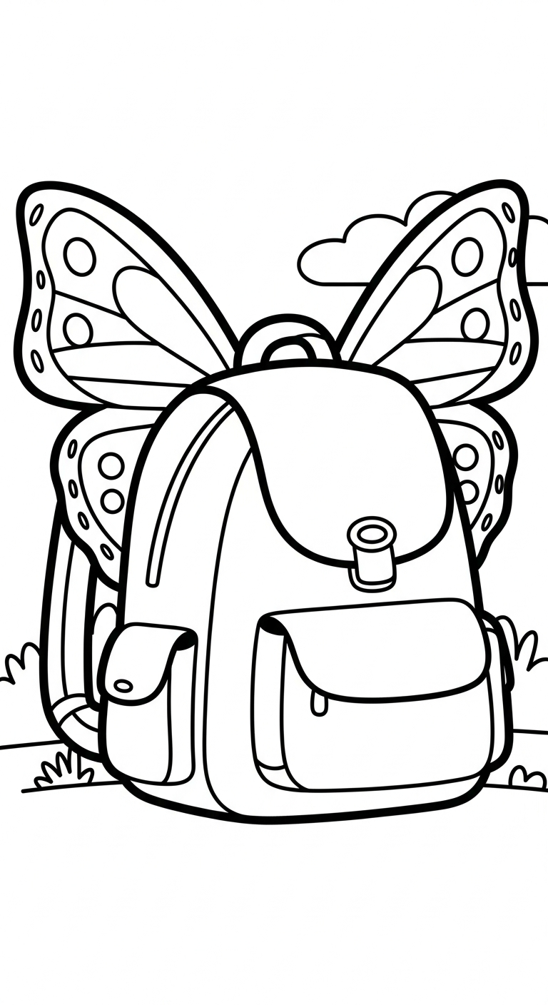 imprimer coloriage Cartable updated