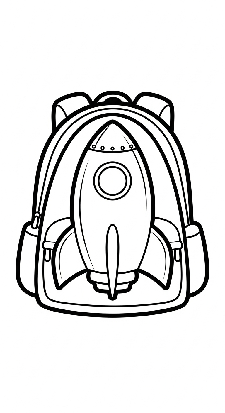 coloriage Cartable updated pour enfants a imprimer gratuit 3