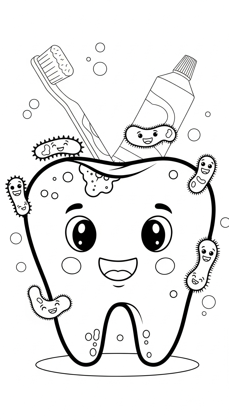 coloriage Dentiste pour enfant à imprimer