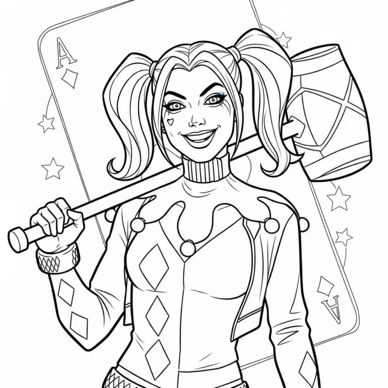 Coloriage Harley Quinn