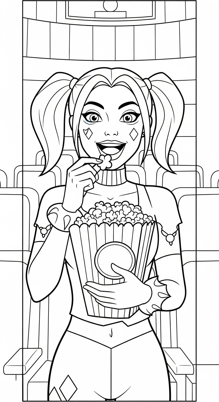 coloriage Harley Quinn updated a colorier en ligne
