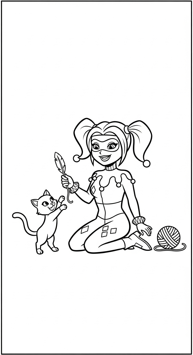 coloriage Harley Quinn updated a imprimer 2