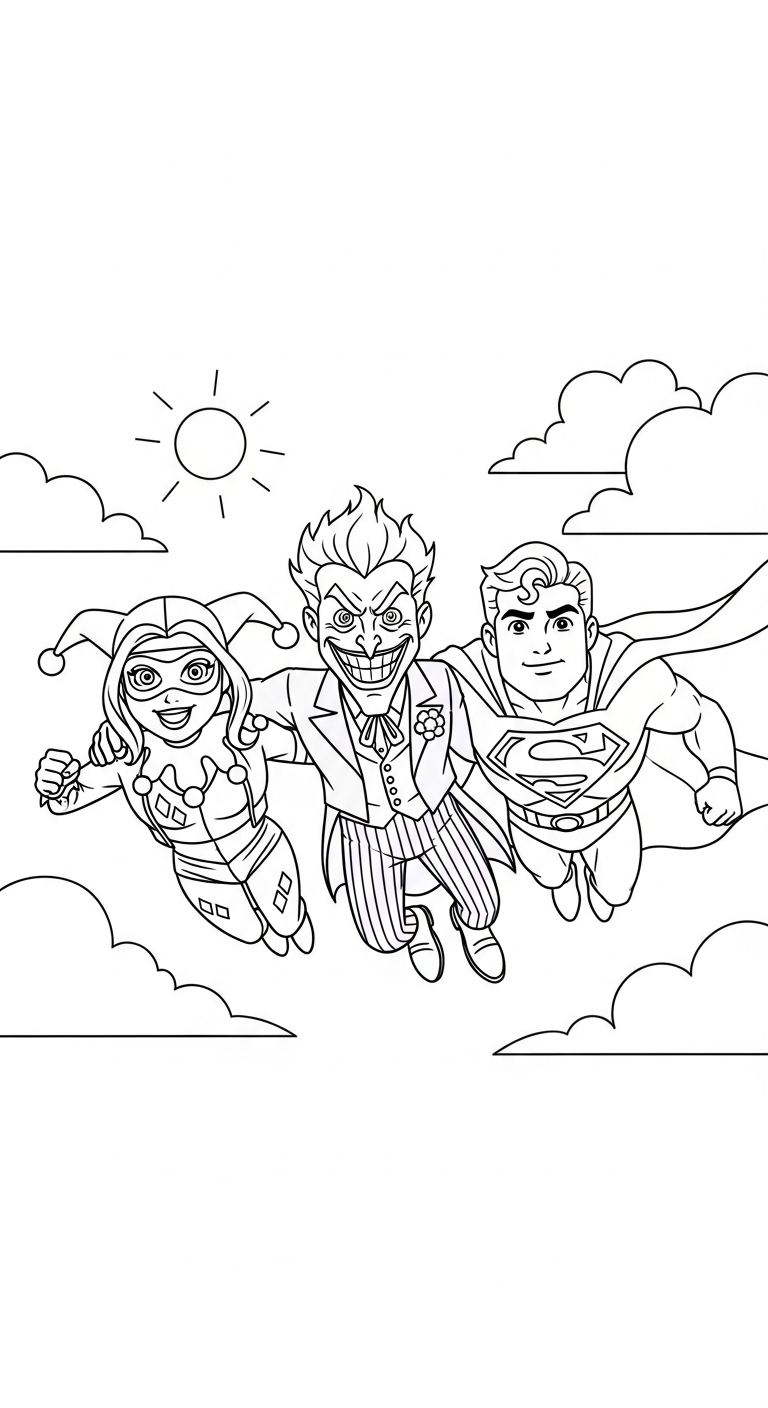 télécharger coloriage Harley Quinn updated gratuit
