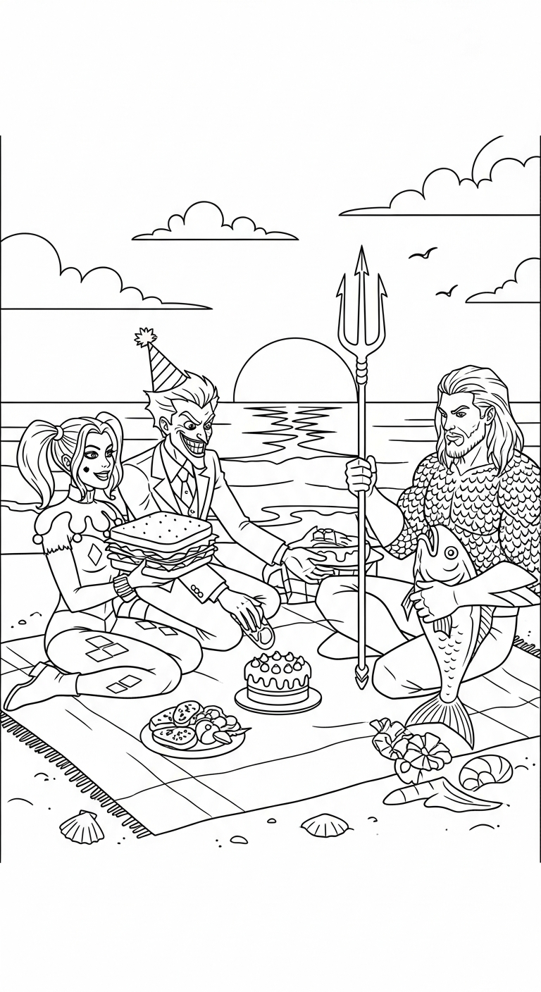 coloriage Harley Quinn updated à imprimer pour enfant de 12 ans