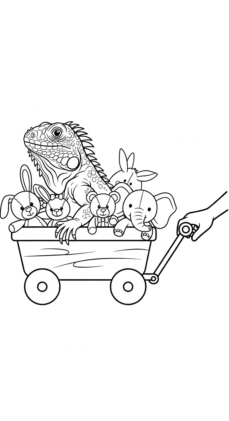 coloriage Iguane et dessin a imprimer