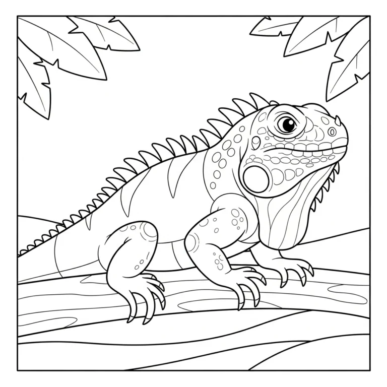 Coloriage Iguane