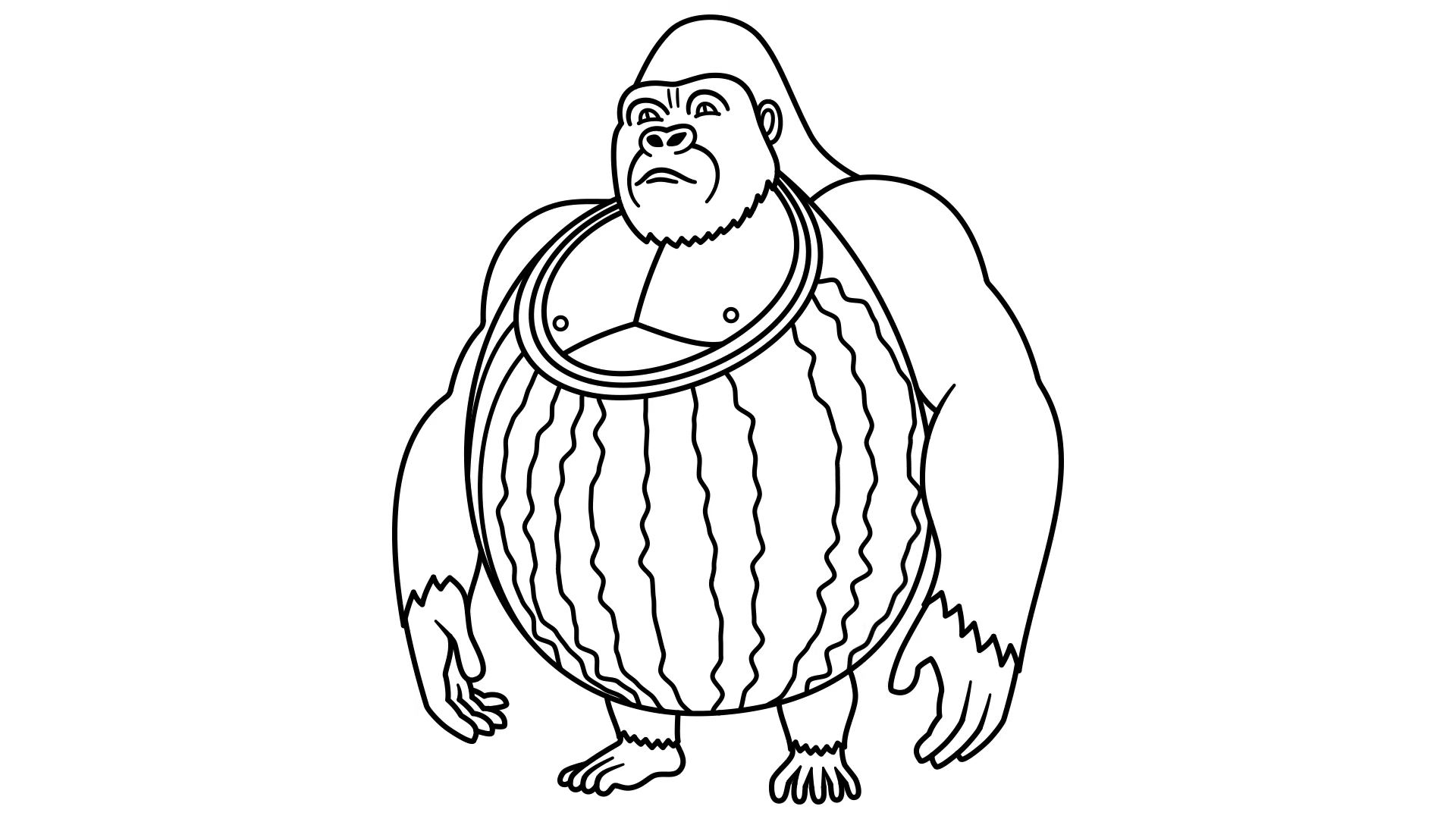 coloriage Italian Brainrot updated pour enfant de 3 ans